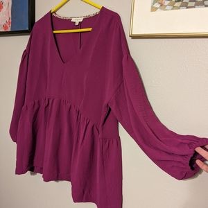 Umgee Plum/fuchsia blouse size XL